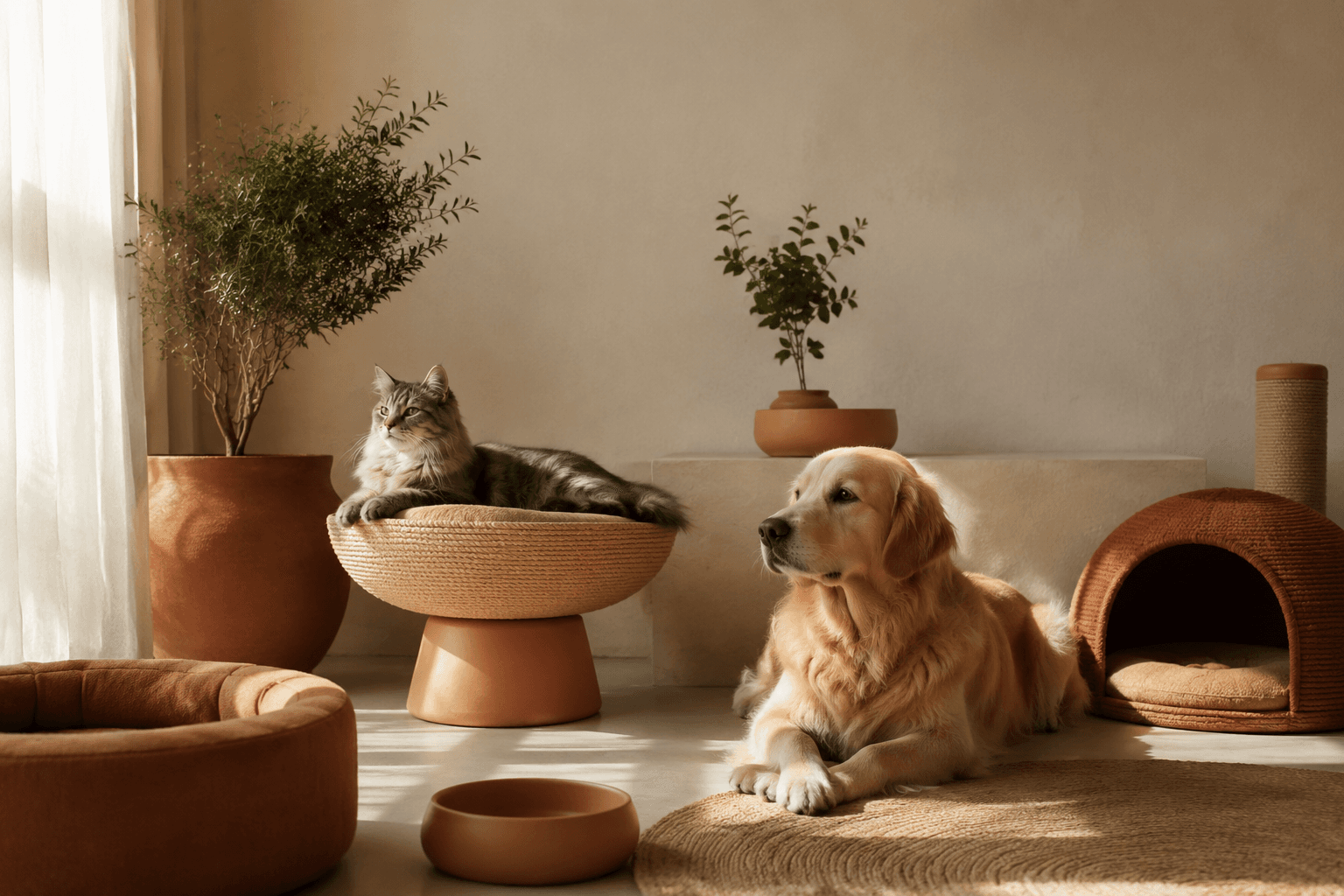 A calm home with a dog and Mpetgroup essentials
