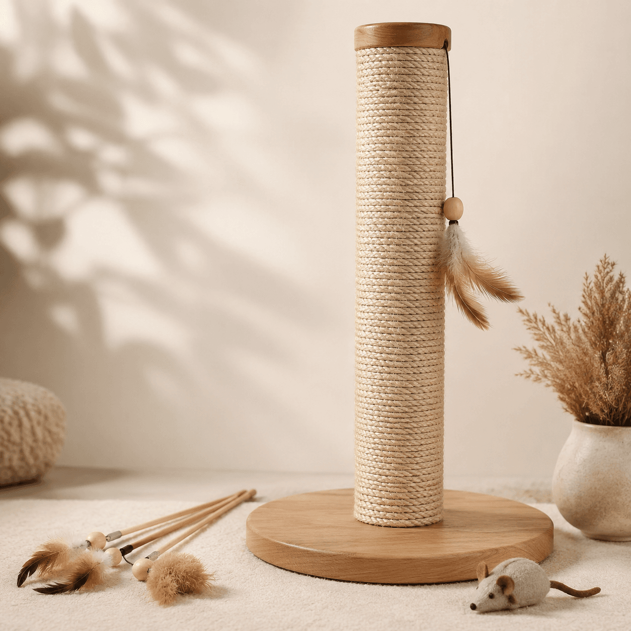 Cat Scratch Post & Toy Set